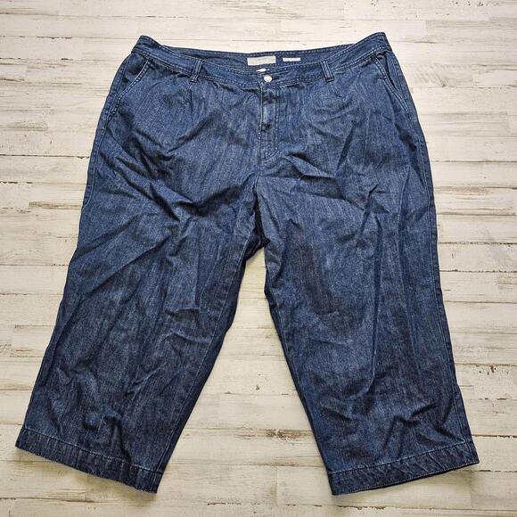 Liz Claiborne Denim - Liz Claiborne Women's Audra Jeans 22W Cropped Capri Style (42x21)